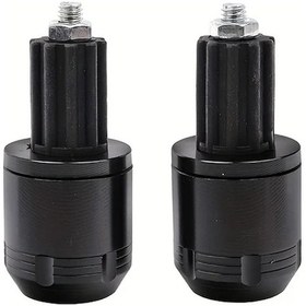 Resim Dashanshop 7/8" 22mm Motosiklet Street Bike Denge Tıkacı Siyah Kapak Koruma Aksesuarı 