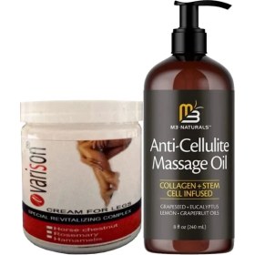 Resim Buğz Varison 200 ml Varislere Son Kremi + Anti-Cellulite Massage Oil Selülitlere Karşı 240 ml Masaj Yağı 