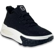 Resim Guja 305-4 Günlük Taşlı Bayan Spor Ayakkabı-Siyah 