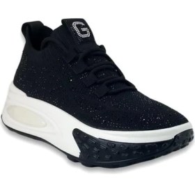 Resim Guja 305-4 Günlük Taşlı Bayan Spor Ayakkabı-Siyah 