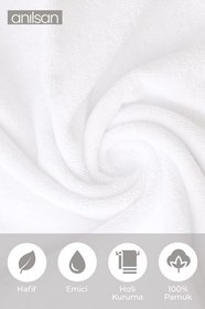 Resim ANILSAN 2'li Büyük Banyo Havlusu - 90x150 Cm, 650 Gr,%100pamuk, Spa Ve Otel Havlusu, Günlük Kullanıma Uygun 