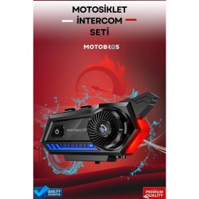Resim B-5 Motosiklet Interkom Sistemi: Yolda Güvenli ve Kolay Iletişim! Motosiklet Intercom Seti 