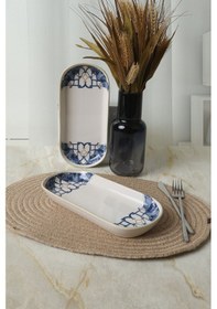 Resim Keramika Wave Flow Noyan Kayık Tabak 26 Cm 2 Adet 22747 Çok Renkli 
