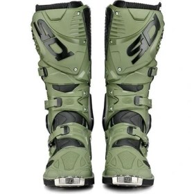 Resim Sidi Sıdı Crossfıre 3 Army Motosiklet Botu Su Geçirmez Sırçalı Deri ve Lorica Malzeme ile Koruma 