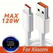 Resim 120W hızlı şarj kablosu Xiaomi 11/12pro Mi9 6 5S 5C 5X 5S için, Redmi'den USB'ye Tip-C kablo, Oppo için 6A hızlı şarj kablosu VOOC 
