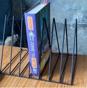 Resim Wess Dizayn Masa Üstü Metal Kalın Kitaplık, Dergilik, 7 ‘li Izgara Raf Wd-43k 