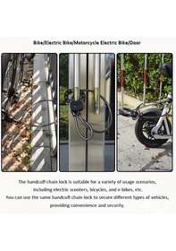 Resim Jokmae Siyah Elektrikli Scooter, Kaykay, Bisiklet, Motosiklet İçin Çok Fonksiyonlu Hırsızlık Önleyici Kilit, Hediye Seçeneği Çok Renkli 