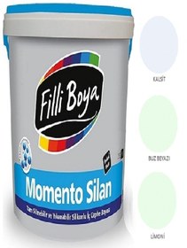 Resim Filli Boya Momento Silan Tam Silinebilir Yıkanabilir Silikonlu Ipek Mat Boya 2,5lt (kalsit) 