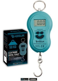 Resim Assur Asr8061 Dijital El Terazisi 4 Ayrı Birim Hassas 50 Kg Kantar Terazi Mavi 
