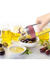 Resim Cam Yağdanlık Fresh Ölçülü Yağ Şişesi Yağdanlık Şeffaf 
