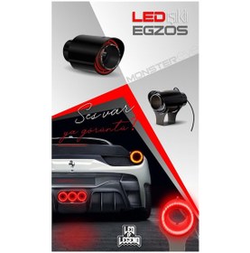 Resim Ledli Egzoz Ucu Yeşil / Eguc180-4 