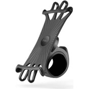 Resim Ttec Kopmaz Silikon Gidon İçin Bisiklet Motosiklet Tutucu Sarsılmaz Düşmez Motosiklet Telefon Tutucu 