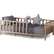 Resim Köşk Mobilya Montessori Yatak Ahşap Yatak Çatısız Model 90x190 
