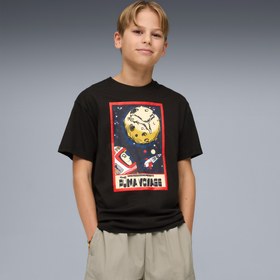 Resim Puma Graphic Çocuk Siyah T-Shirt 