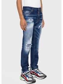 Resim Dsquared2 Erkek Kot Pantolon S74lb1452 S30663 470 Lacivert 