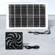 Resim Boatshop1 1 Adet Güneş Paneli Tipi 1 Fan Seti Sera Soğutma Termal Yalıtım Malzemesi Solar Enerji Tavuk Kümesi Fanı 