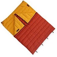 Resim Naturecamp Era 350 -15 Derece Birleşebilir Çift Kişilik Turuncu Uyku Tulumu 