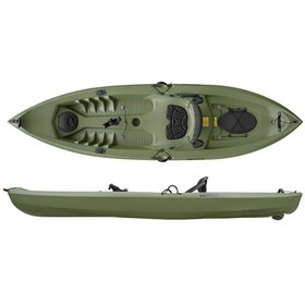 Resim Seaflo Tek Kişilik Balıkçı Kanosu Yeşil 