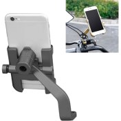 Resim Zunhai Motosiklet Arka Görünüm Ayna Telefon Braketi Gri (Yurt Dışından) 