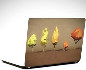 Resim Modern Ağaçlar Laptop Sticker 13 İnch (34X24CM) 