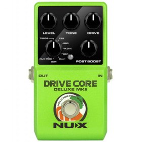 Resim NUX DRIVECDMKII Drive Core Deluxe MKII (Profesyonel - Gitar Efekt Pedalı) | Clean Boost ve Overdrive Bir Arada, 3-Yollu Karışım (Blend) Switch, Sinyal Netliği Koruma | Ölçüler: 121 x 77 x 48 mm 