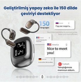 Resim LİNGVO Simultane Tercüme Çeviri Kulaklığı 150 Dil Desteği - Doğal Çift Yönlü Sohbet 
