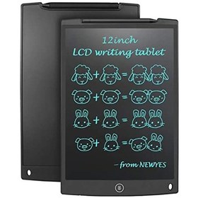 Resim 12 Inc Writing Lcd Grafik Dijital Kalemli Çizim Tableti Yazı Tahta Not Yazma Eğitim Tableti Beyaz 