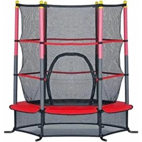 Resim Koruma Fileli Trambolin 140 cm 55" (Kırmızı) 