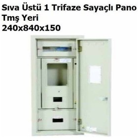 Resim Sıva Üstü 1 Trifaze Sayaçlı Pano 