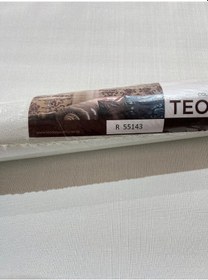 Resim Keten Dokulu Açık Mavi Ucuz Duvar Kağıdı 55143 Çok Renkli 