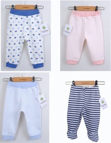 Resim Ciccim Ciccimbaby %100 Pamuk Antialerjik Bebek Cildine Uygun Tek Alt Patikli Alt Set Alt Pijama Alt 4650 