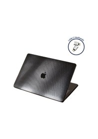 Resim Apple Uyumlu MacBook Air Kılıf Hardcase A1932 A2179 A2337 Karbon Fiber Siyah 