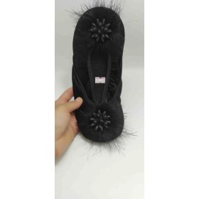 Resim Babet.siyah.pisi.pisi.umre tavaf.patiği.çeyizlik.patik misafirlik patik ev babeti 