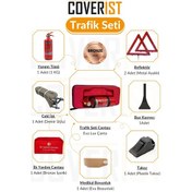 Resim Eva Trafik Ve İlk Yardım Seti - Muayene Uyumlu 1 Kg Araç Yangın Tüpü - 2 Adet Reflektör - Bronze Pack 