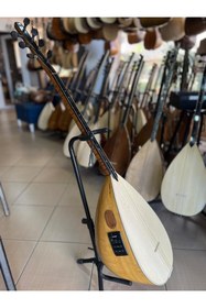 Resim Bircanmüzik Fishmanli Profesyonel Yaprak Dut Kısa Sap Bağlama (soft kılıf, yedek tel ve mızrap hediye) 