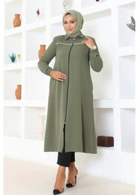 Resim Arma Ve Biye Detaylı Ara Boy Kap - Haki / K0103 Haki 