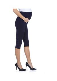 Resim Luvmabelly Maternity 8003-8004-8010 Hamile Kapri Pamuk Tayt-lacivert 