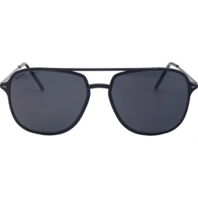 Resim Eroe E107 Metal Oversize Kare Model Siyah Unisex Güneş Gözlüğü C1 CAT.3 