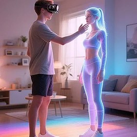 Resim Asixxsix Bluetooth Kumandalı Telefon Için VR Kulaklık, 120 FOV Ayarlanabilir Anti Mavi işıks 3D VR Gözlük Sanal Gerçeklik Kulaklığı, 3D VR Gözlük Kulaklıkları, Ergonomik Tasarım 
