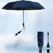 Resim Üniversal Ayarlanabilir Şemsiye Tutacağı - Plaj Sandalyeleri ve Tekerlekli Sandalyeler İçin Uygun, Hafif Taşınabilir Tasarım, Golf Arabaları, Standlar ve Bahçe Mobilyaları için Mükemmel, Sadece Gölgelik ve Klipsler Dahil! 
