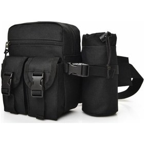 Resim Kanvas Çok Fonksiyonlu Bel Çantası Siyah 734846 Yeşil 