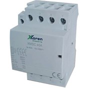 Resim Xkoren 63A 4 Kutup 220V AC 4NO Modüler Kontaktör (Sessiz) 