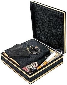 Resim İhvan Online Kuranı Kerim - Özel Kadife Kaplı Sandık - İsim Baskılı - Dini Hediyelik Set 