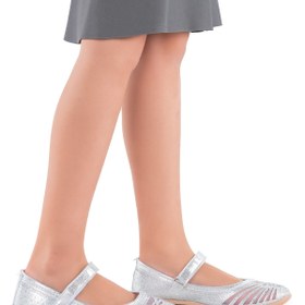 Resim Kiko Kids Grand Vakko Cırtlı Kız Çocuk Babet Ayakkabı Gümüş 