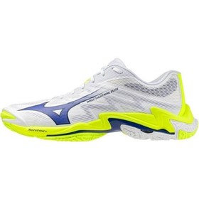 Resim Mizuno Wave Lightning Elite Unisex Voleybol Ayakkabısı Beyaz / Sarı Çok Renkli 
