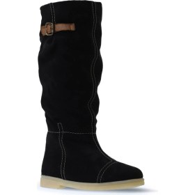 Resim Bueno Shoes Siyah Süet Kadın Düz Çizme 01WT3314 01WT3314 