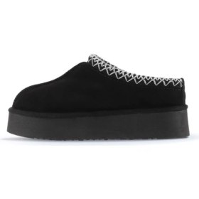 Resim Bueno Shoes Siyah Süet Kadın Dolgu Topuklu Bot 05AG6054054 05AG6054054 
