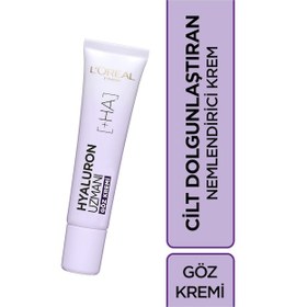 Resim L'Oreal Paris Hyaluron Uzmanı Cilt Dolgunlaştıran Nemlendirici Göz Kremi 15 ML 