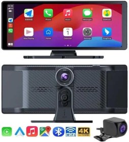 Resim 4K Ultra Araç İçi Ön ve Arka Kameralı Ekran HD 2 Kameralı Torpido Üstü Araç Multimedya 