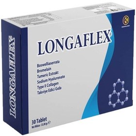 Resim Longaflex - Tip 2 Kolajen ve Hyalüronik Asit İçeren Gıda Takviyes 